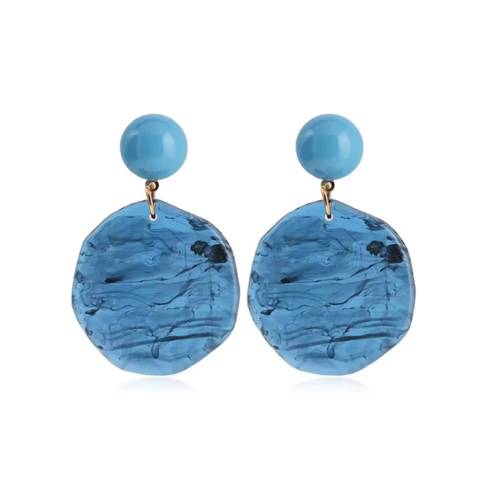 Irregular Acrylic Statement Stud Earrings