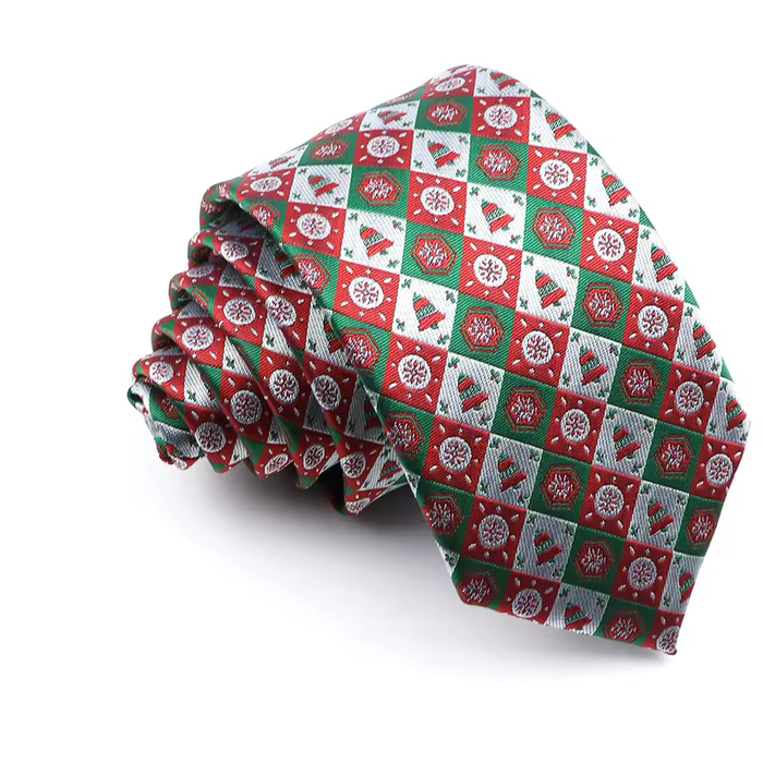 Christmas pattern neckties