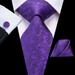 Classy Men Purple Silk Necktie Gift