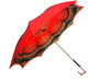 Luxurious Double Cloth with Abstract Design Red Umbrella