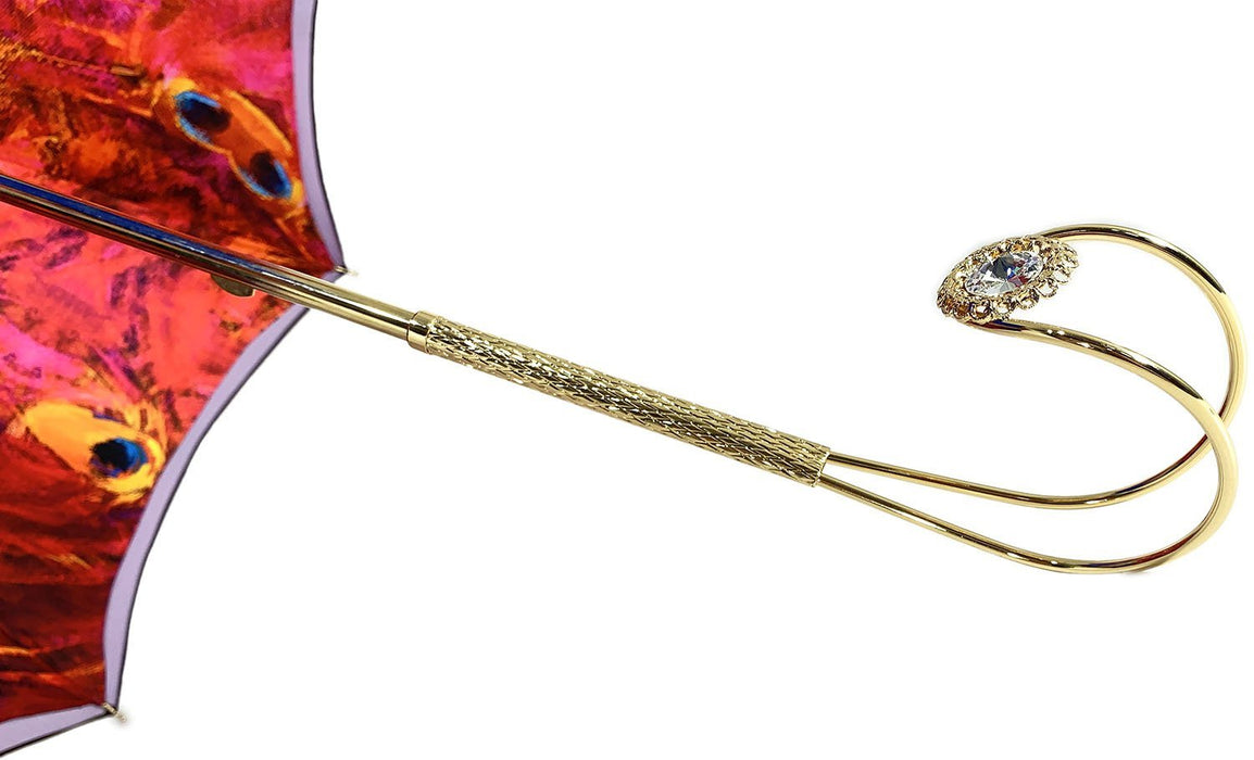 Luxury Fanciful Umbrella With Peacock Design