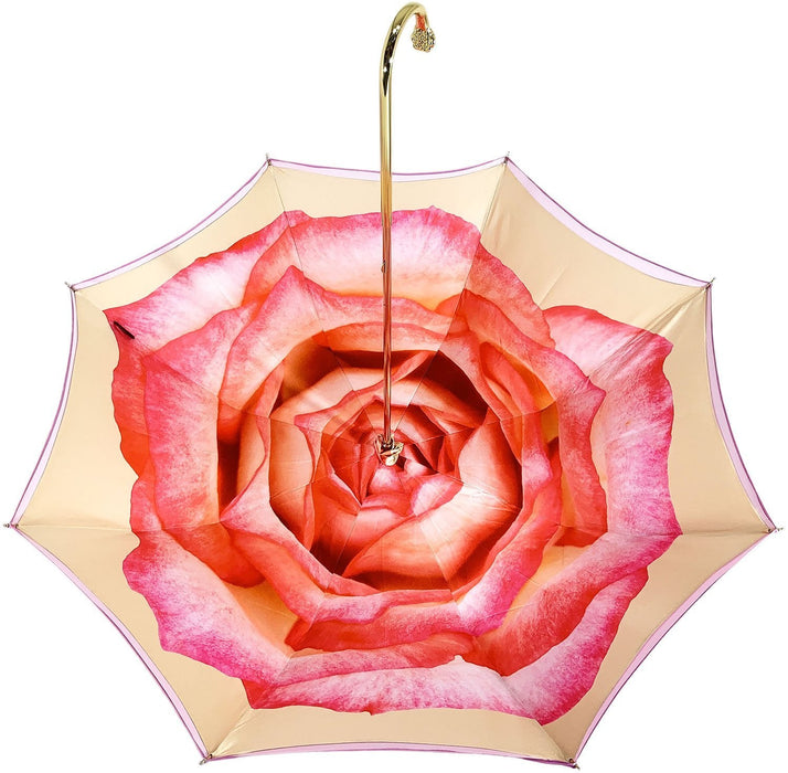 Chic umbrella with exclusive pink rose pattern