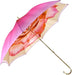 Elegant umbrella adorned with pink roses