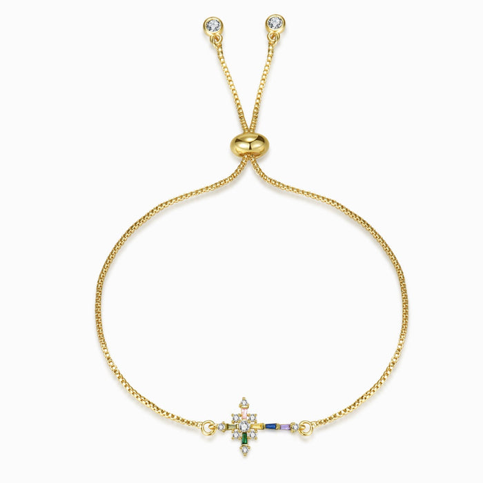 Jeweled Cross Bracelet