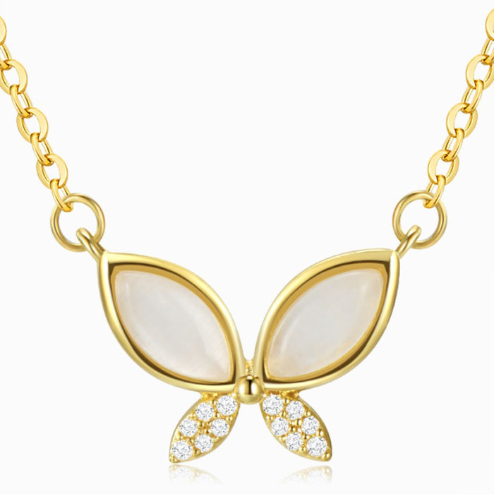 Butterfly Necklace Gold Chain Necklace