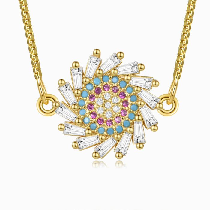 Boho Evil Eye Gold Chain Necklace