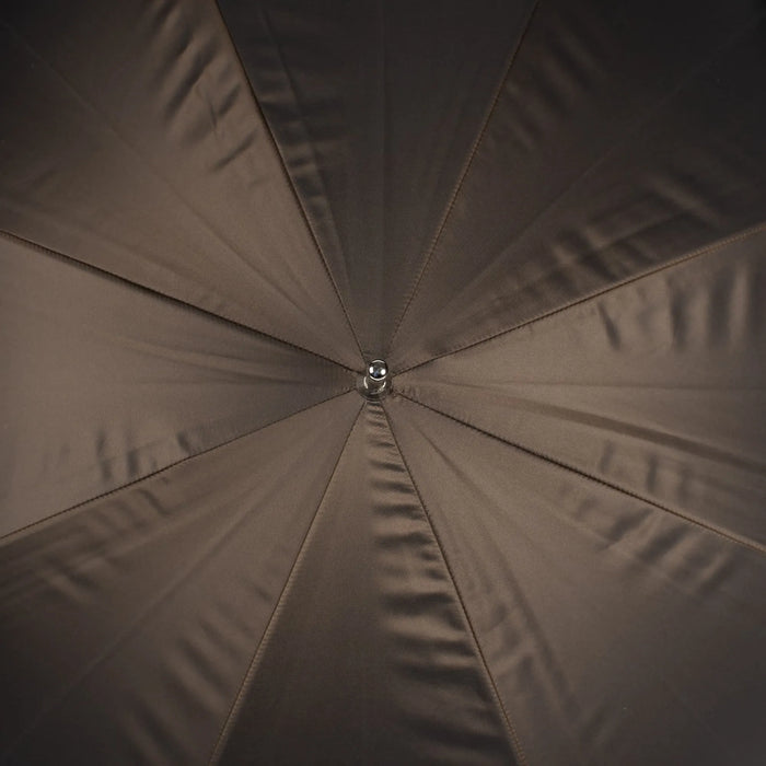 Brown Umbrella with Rabbit Handle with Acetate Handle