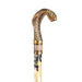 Premium Satin Umbrella with 24K Gold Cobra Handle Art