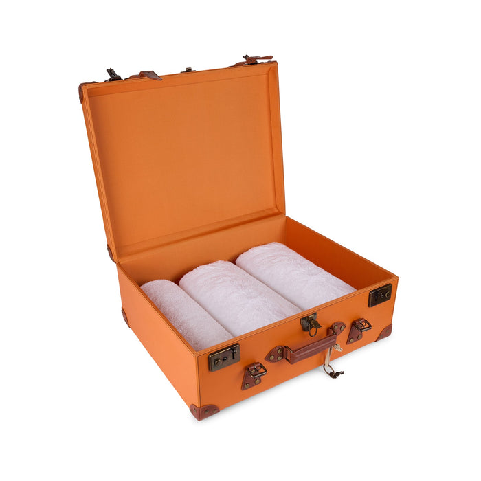 Dubai Sunset Vintage-Style Leatherette Towel Crate