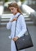 Elegant Women's Leather Bag For Laptop and Documents
