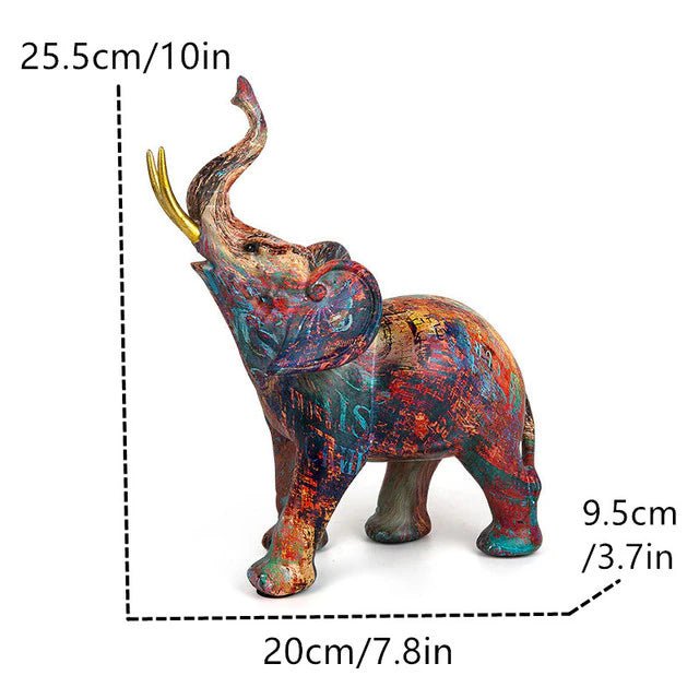 Modern Graffiti Elephant Decor