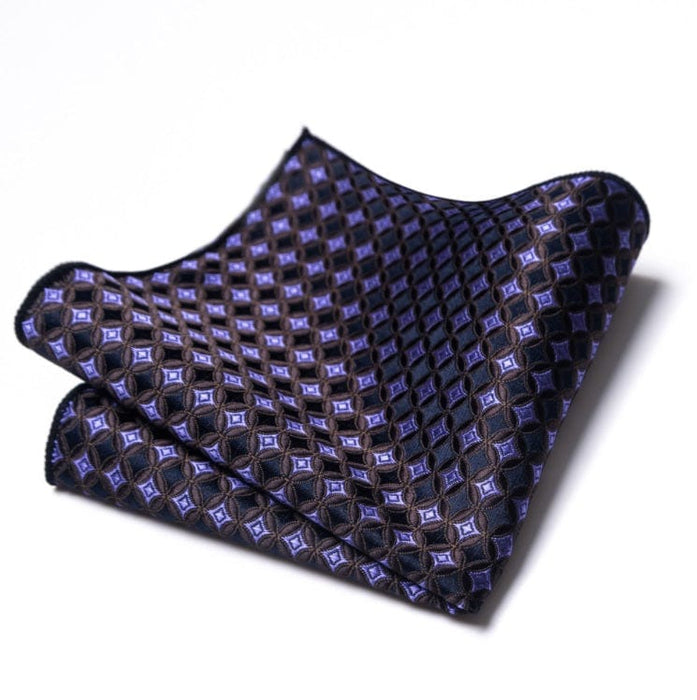 Luxury Silk Pocket Square for Men, Hand Rolled with Classic Elegance