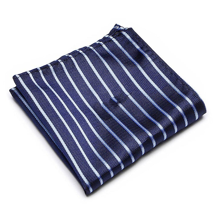 Elegant Silk Pocket Square for Men, Hand Rolled Handkerchief