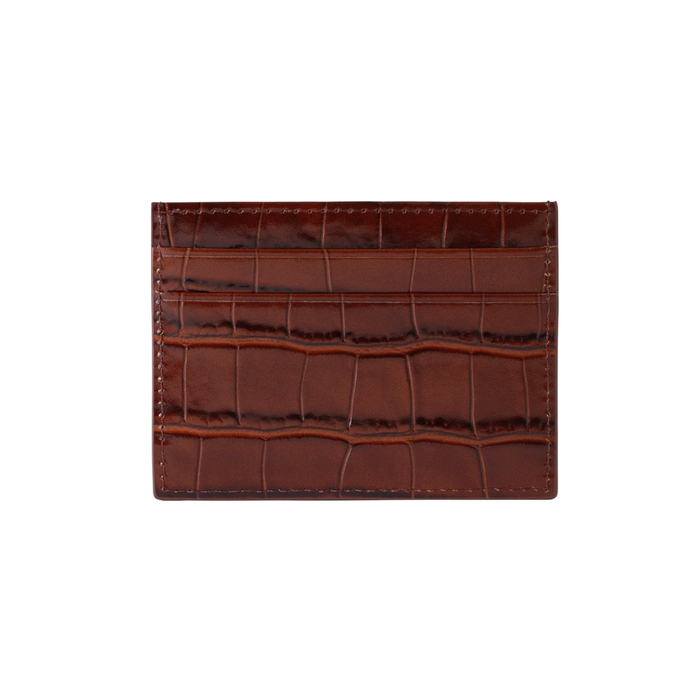 Exotic crocodile leather accessory premium slim wallet