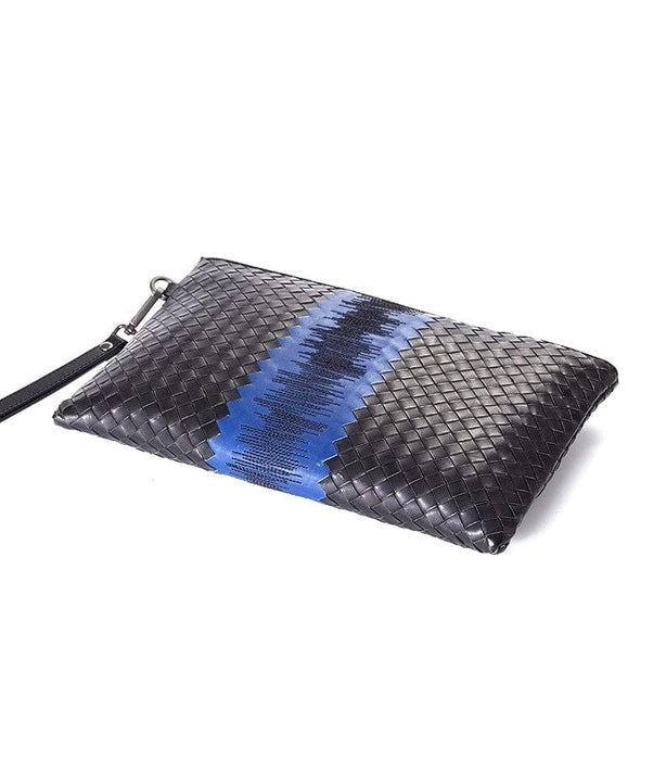 Fashionable Leather Knitted Men's  Clutch Bag