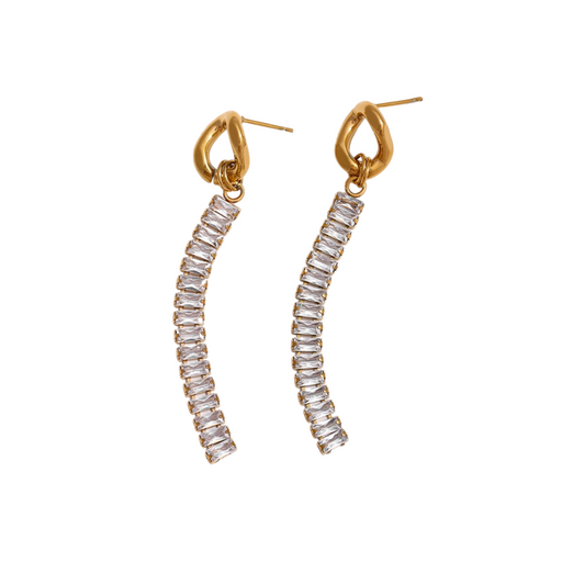 Stylish Earrings with Crystals for Ladies