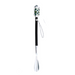 Luxury Jewelry Shoe Horn Cane - Silver & Emerald Accents