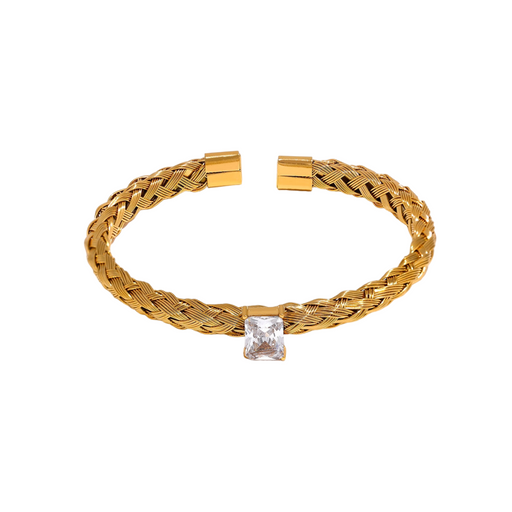 Designer Braided Golden Bracelet