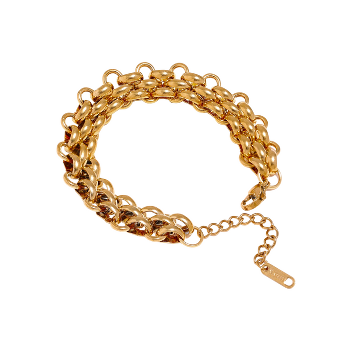 Chic Golden Bracelet for Ladies