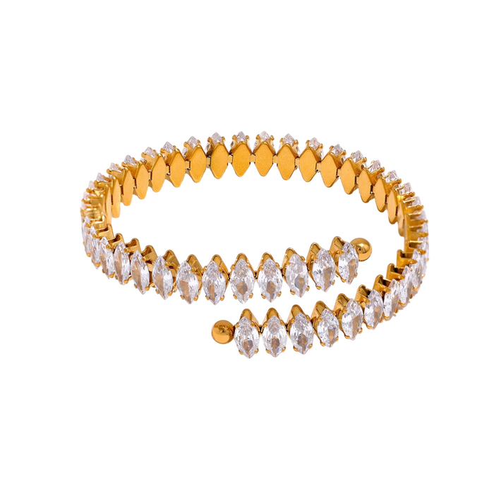 Luxury Crystals Golden Bracelet