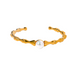 Fashionable Golden Bracelet with Pearl