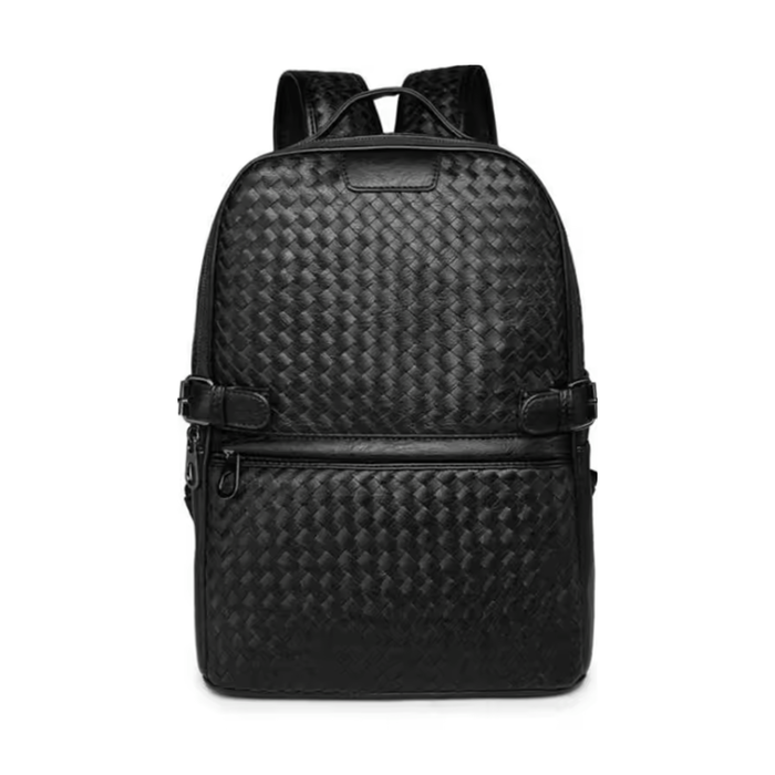 Genuine Leather Fashion Luxury Black Backpack