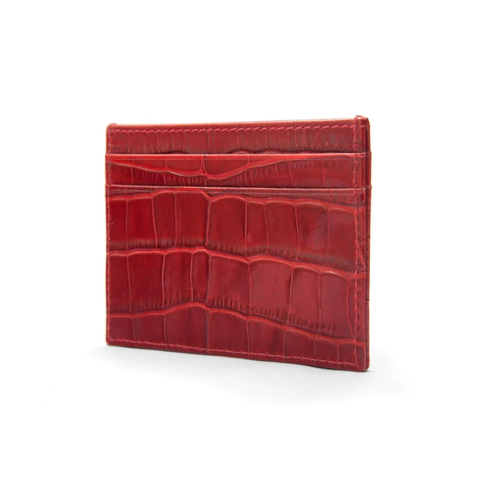 Genuine crocodile pattern leather wallet luxury accessory