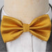 Gold Bow Tie for Men - Classy Deluxe Pre-Tied Design