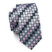 Grey and Pink Checkered Silk Tie for Classy Men