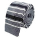 Stylish Grey Striped Knit Tie for Men - Classy Square Design