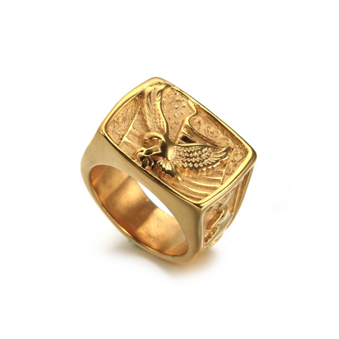 American Soldier Eagle Ring 316L Stainless Steel