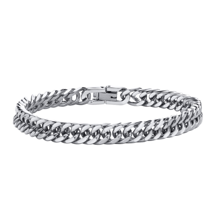 Verona Bracelet Silver 8mm Stainless Steel