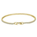 Unique Tennis Bracelet 14K Gold 2mm - 925 Silver