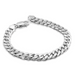 Cuban Bracelet – 7mm 925 Silver, Rhodium Coated