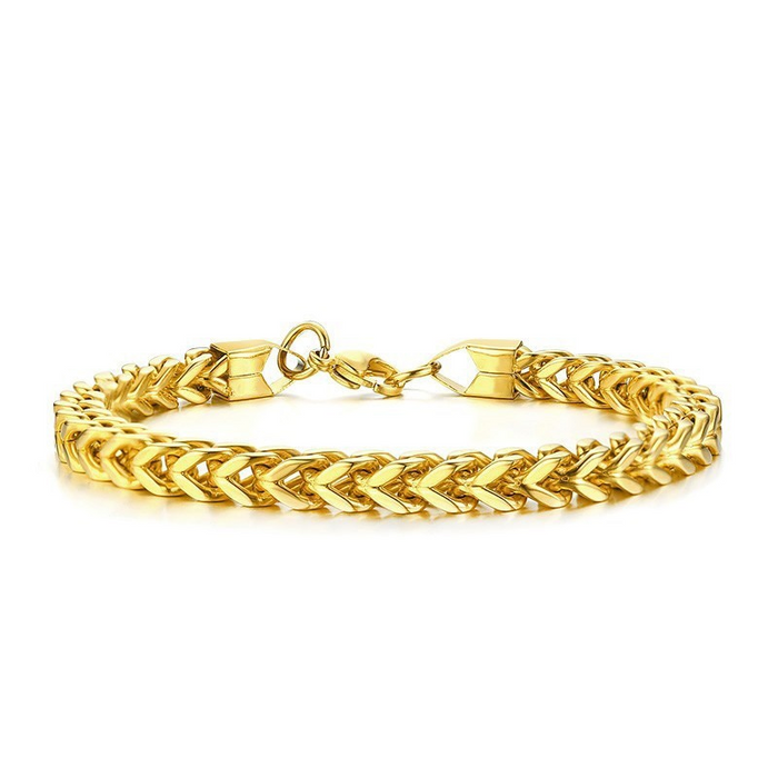 Franco Bracelet – 6mm Gold Stainless Steel