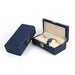 Watch Box Dark Blue & Black for 4 Watches - Stylish Organizer