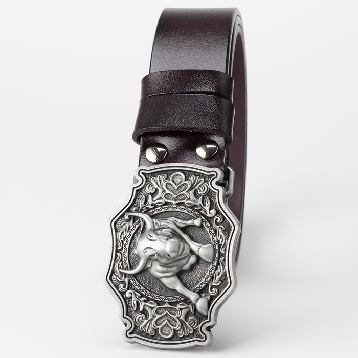 Vintage Echtleder Westerngürtel für Herren