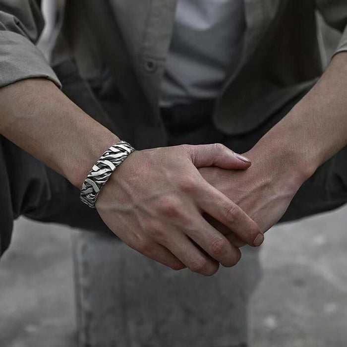 Berlin Men's Bracelet – Sleek Silver-Tone Design