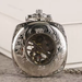 Silver Square Pocket Watch Roman Numerals - Hand Winding Mechanical