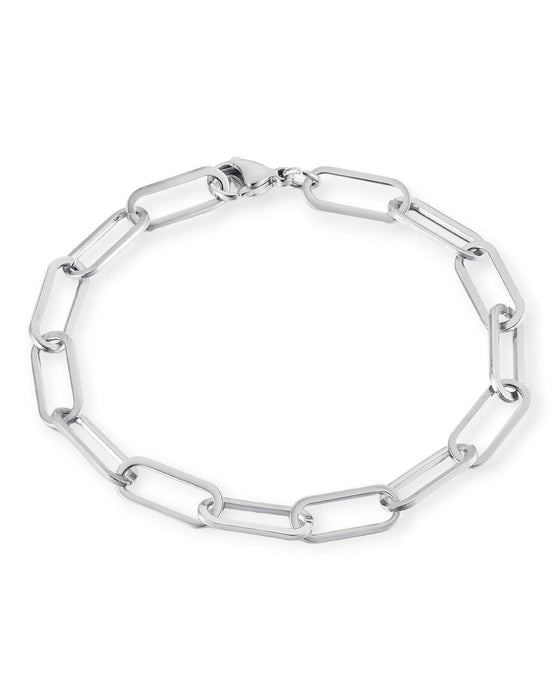 Pepper Clip Bracelet – Stainless Steel Silver Links Water Resistant