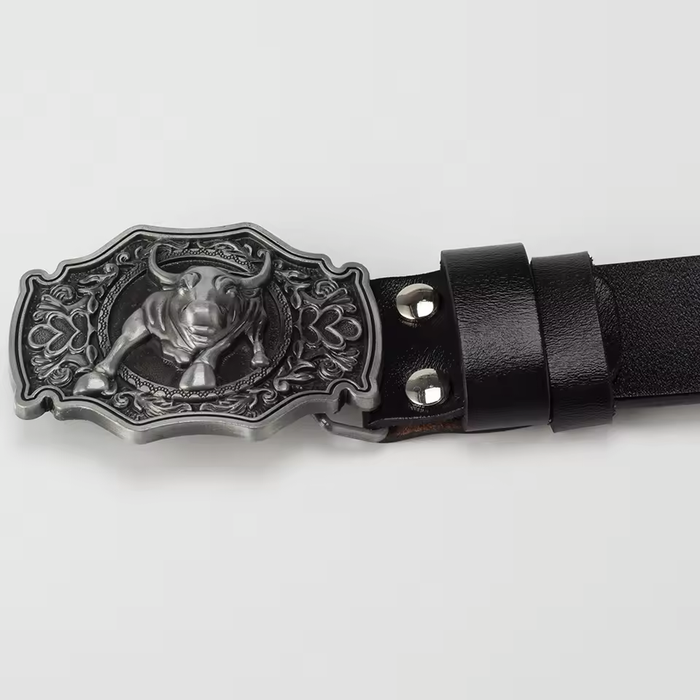 Vintage Echtleder Westerngürtel für Herren