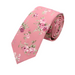 Tropical Flower Print Tie – Casual Cotton Neckwear Unique