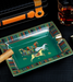 Imperial Green Ceramic Cigar Ashtray – Ornate 2-Slot Design