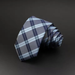 Grey Blue Tartan Silk Tie for Classy Men