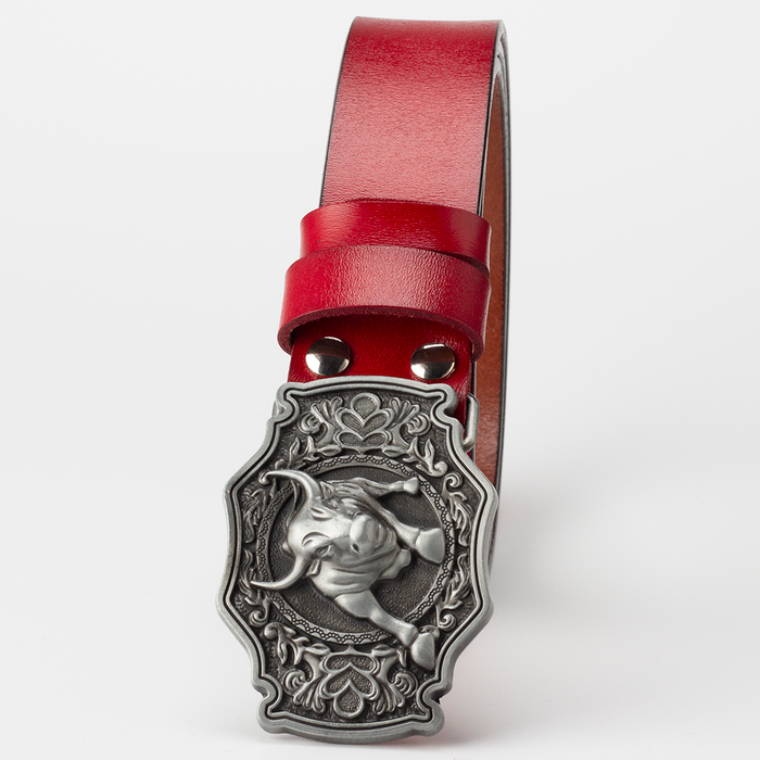 Vintage Echtleder Westerngürtel für Herren