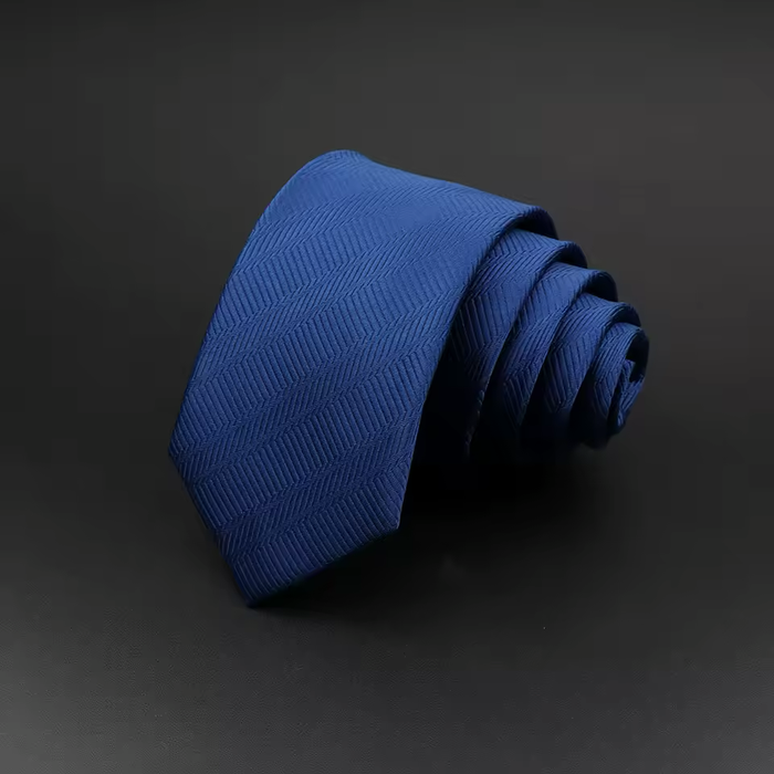 Grey Blue Tartan Silk Tie for Classy Men