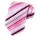 Classic Pink Striped Silk Tie for Men - Elegant Accessory for Any Occasion