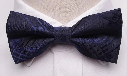 Dark Blue Bow Tie for Men Elegant Accessory for Formal Events