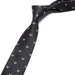 Black Patterned Skinny Tie for Classy Men - Elegant Accessory for Formal and Business Attire