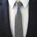 Grey Cotton Necktie for Classy Men - Stylish Accessory for Any Occasion